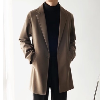 เสื้อโค้ทกันลม ผ้าวูล ทรงหลวม แฟชั่นฤดูใบไม้ร่วง และฤดูหนาว …