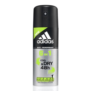 ﻿Adidas 6in1 Body Spray for Men อาดิดาส 6อิน1 ดิโอ สเปรย์ 150ml.