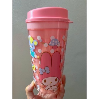 เเก้วน้ำพร้อมฝาปิด Mymelody Sanrio