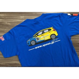 เสื้อยืดผ้าฝ้ายพิมพ์ลาย Honda Spoon Jazz Cool Gildan Gildan Gd Gk สําหรับผู้ชาย Ek9 Ep3 Fd2R Fk8