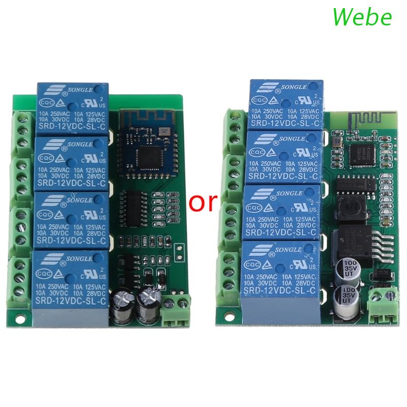 Webe 4ch Bluetooth Relay Module With Remote Control By App CVJA ...