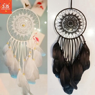 ของขวัญของตกแต่งบ้านนอร์ดิกฝันขนาดใหญ่จับสีขาวสีดำ Dreamcatcher เด็กตกแต่งห้องสาวตกแต่งห้องจัดงานแต่งงานสำหรับเพื่อน