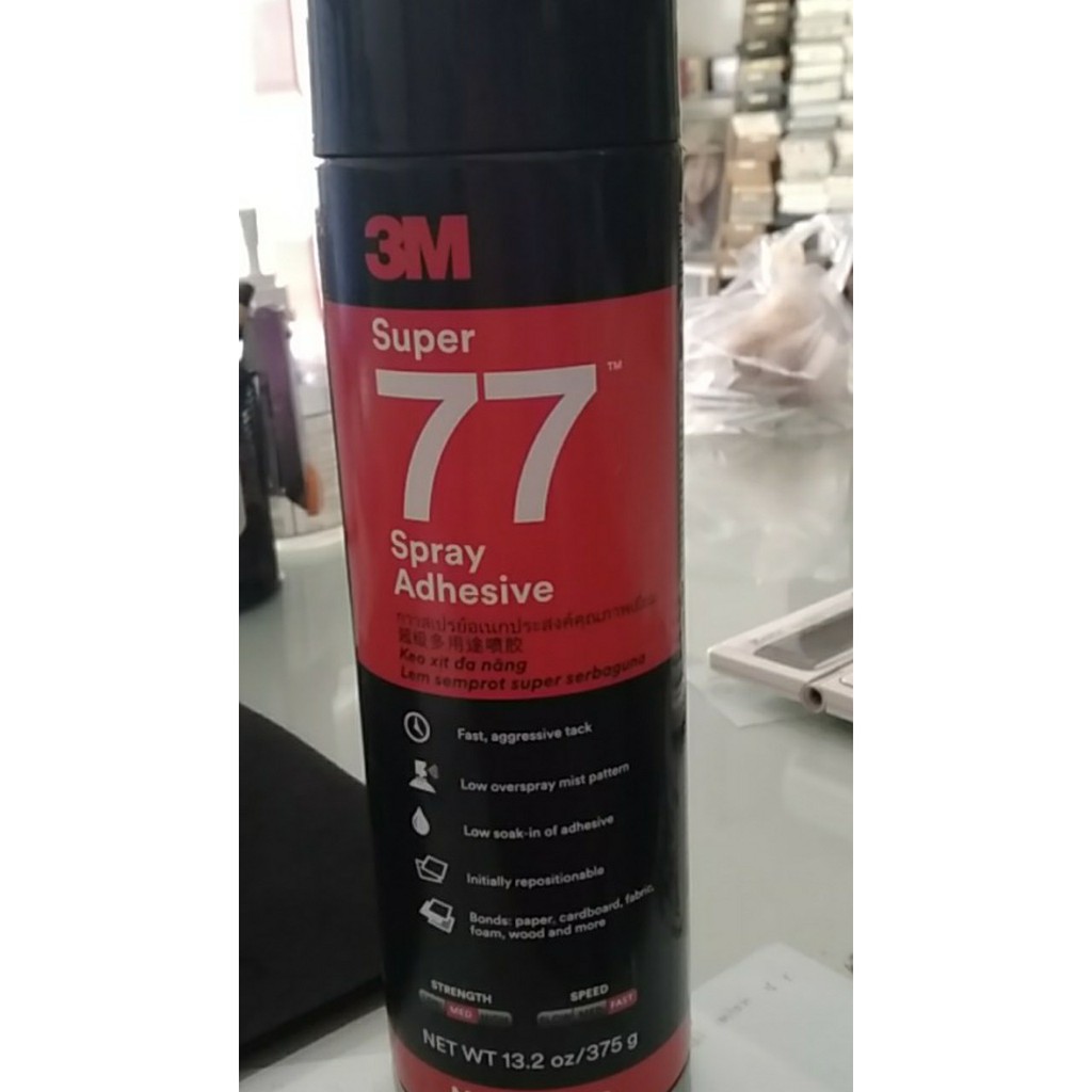 3M Super 77 กาวสเปรย์อเนกประสงค์ 375gr ORIGINAL 3 M MULTIPURPOSE SPRAY ADHESIVE MULTIPURPOSE 3M