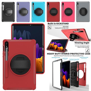 For Samsung Galaxy Tab S8 11 Inch 2022 SM-X700 SM-X706 S7 2020 T870 T875 Shockproof Kids case 360 Degree Rotating Bracket Tablet Cover