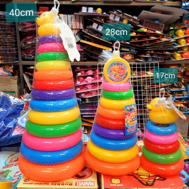 พร้อมส่ง โยนห่วงเป็ด เรียงสี ของเล่นเสริมพัฒนาการ เสริมทักษะ
