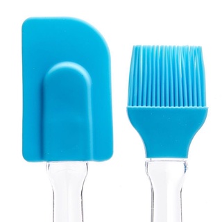 Silicone Spatula And Brush ไม้พายและแปรงซิลิโคน สำหรับการอบ การย่างอาหาร มี 2 ชิ้น