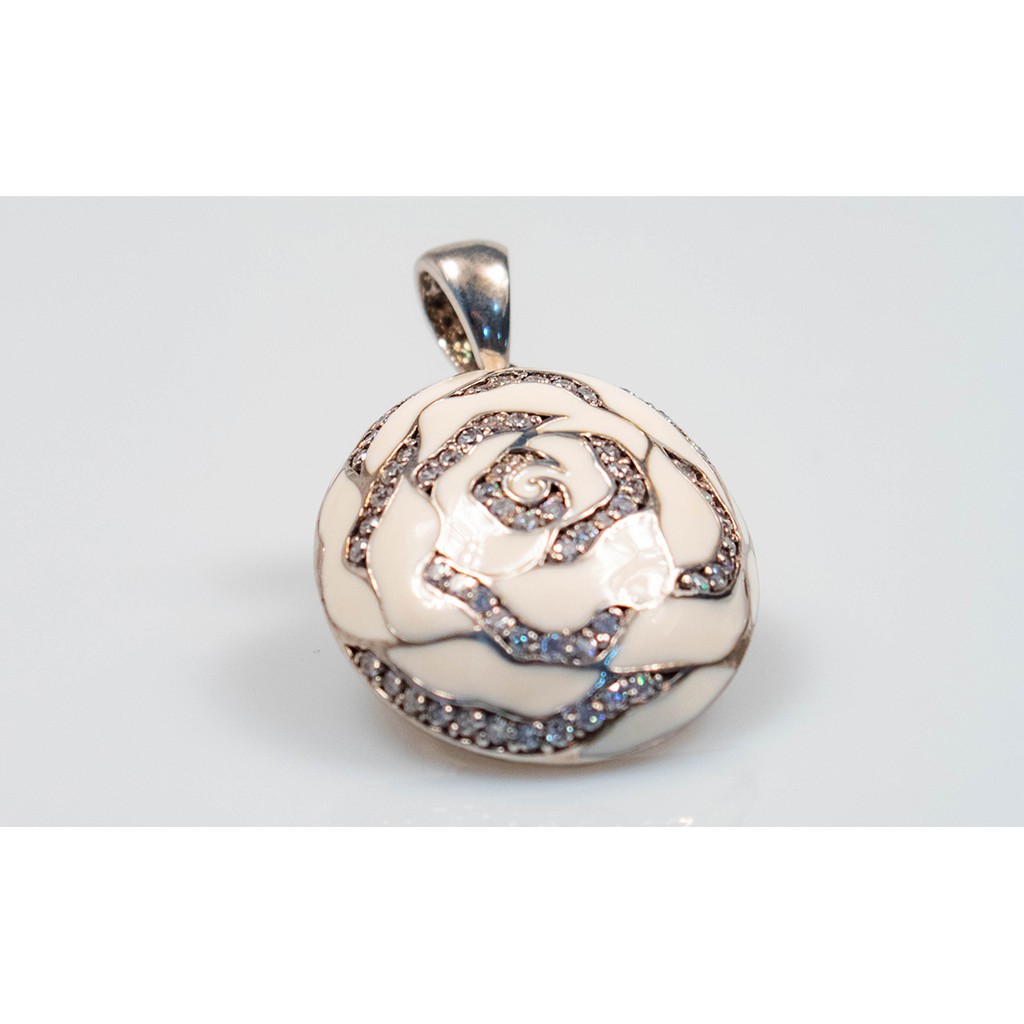 จี้สร้อยคอ(pendant Roses of love)OVP-White