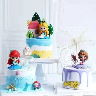 ตุ๊กตาฟิกเกอร์ Princess Ariel Elsa Anna Belle 15 เซนติเมตร ของเล่นสําหรับเด็ก