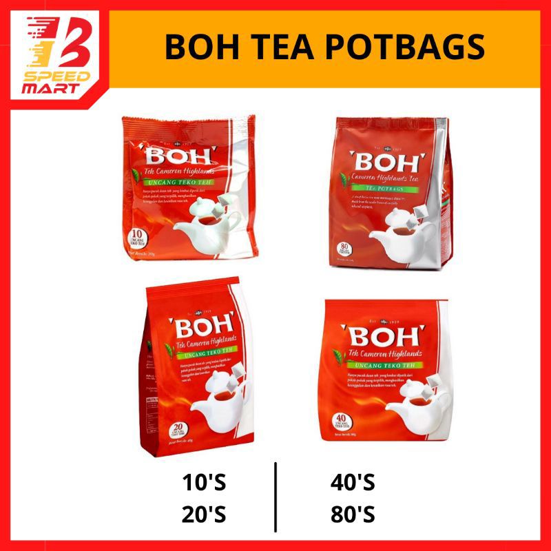 ชา Boh(Teh Cameron Highlands) ขนาด 10-80 ซอง