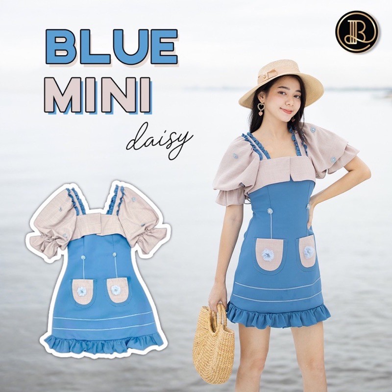 BLT Brand: Blue Mini Dasy มินิเดรสสีฟ้า