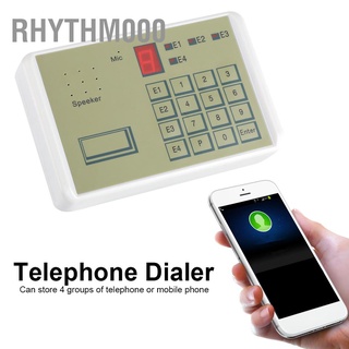 Rhythm000 Wired Telephone Voice Auto-dialer Burglar Security House Alarm System