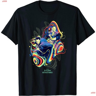 เสื้อยืดสีขาว Marvel Doctor Strange In The Multiverse Of Madness Rainbow T-Shirt เสื้อยืดพิมพ์ลาย เสื้อผู้ชาย เสื้อผ
