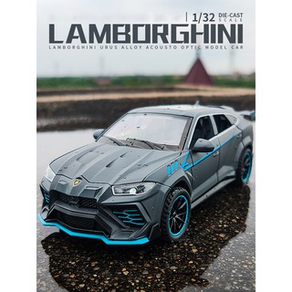 โมเดลรถบรรทุกจําลอง 1:32 Lamborghini URUS SUV Diecast พร้อมเสียง และไฟ ของเล่นสําหรับเด็ก