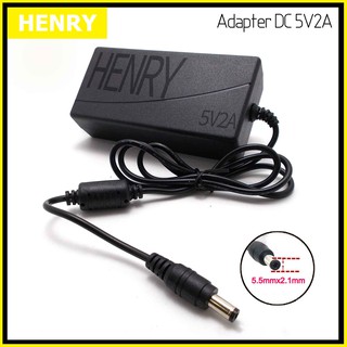 Henry อะแดปเตอร์เพาเวอร์ซัพพลาย 10 วัตต์ DC 5V โวลท์ 2A แอมป์ Adapter Switching Power Supply 220V AC to 5V DC 2A