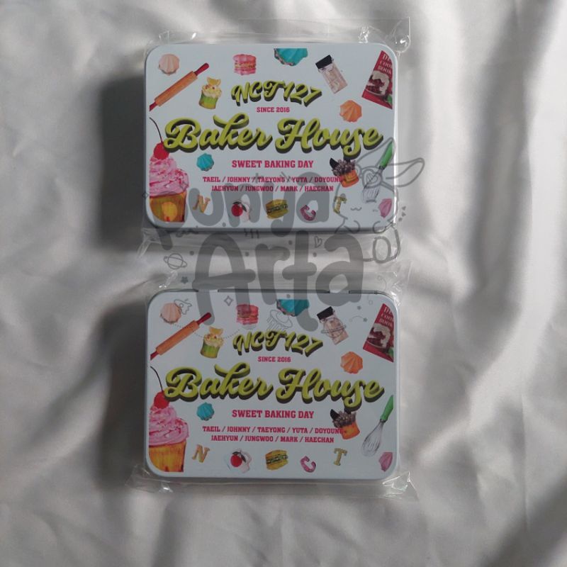 Nct 127: BAKER HOUSE MD Tin Case Photocard Set tayl taeyong johnny yuta doyoung jaehyun jungwoo mark