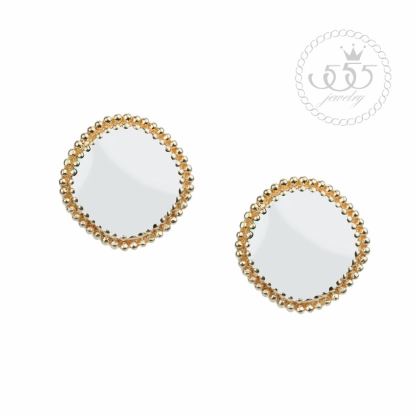 555jewelry ต่างหูแฟชั่น ดีไซน์น่ารักแบบเรียบๆ รุ่น MNC-BER137 (BER5)