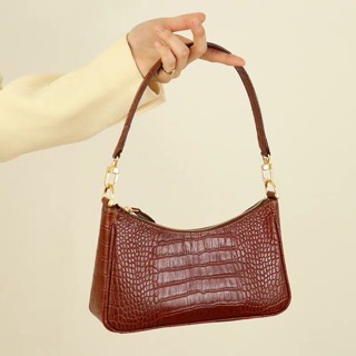 Croco saddle bag