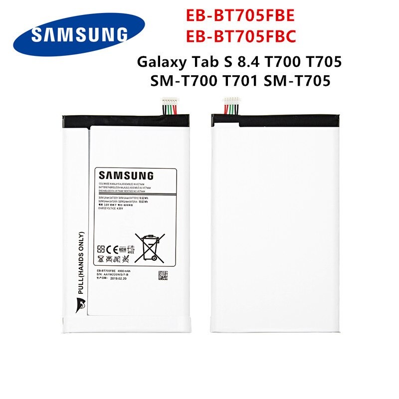 แบตเตอรี่🔋 สำหรับ Samsung Galaxy Tab S 8.4 T700 T705 T700 T701 S SAMSUNG แท็บเล็ต EB-BT705FBE EB-BT7