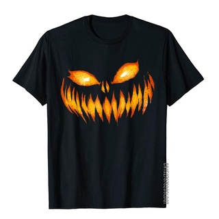 เสื้อยืดผ้าฝ้าย เสื้อยืดลําลอง ผ้าฝ้าย แขนสั้น พิมพ์ลายฟักทองฮาโลวีน Jack O Lantern สําหรับผู้ชาย