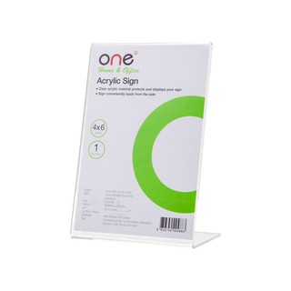 ป้ายอะคริลิค L แนวตั้ง ONE Vertical Acrylic Signs L-ONE