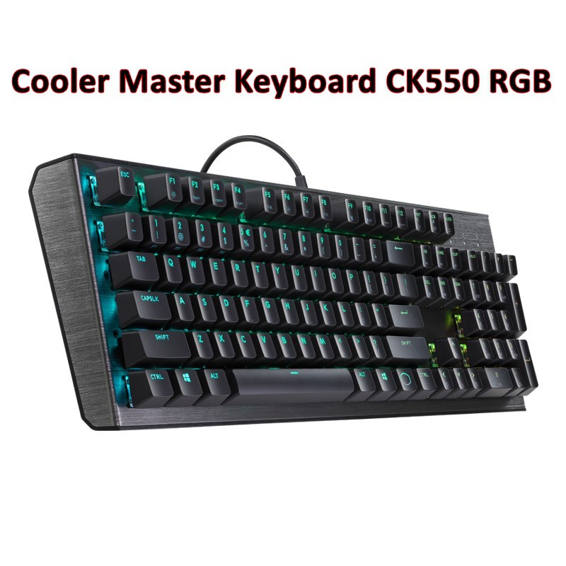 KEYBOARD (คีย์บอร์ด) Cooler Master Keyboard CK550 RGB Shopee Thailand