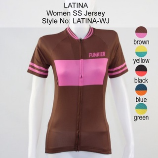 เสื้อจักรยานแขนสั้นผู้หญิง Funkier รุ่น  LATINA-WJ