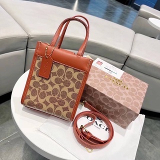 🛍 กระเป๋าสะพายผู้หญิง Coach Mini Tote กระเป๋าสะพายโค้ช