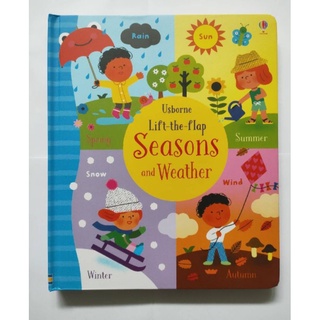 Usborne Lift-the-flap Seasons and Weather หนังสือสำหรับเด็กเล็กที่เริ่มเรียนภาษาอังกฤษ