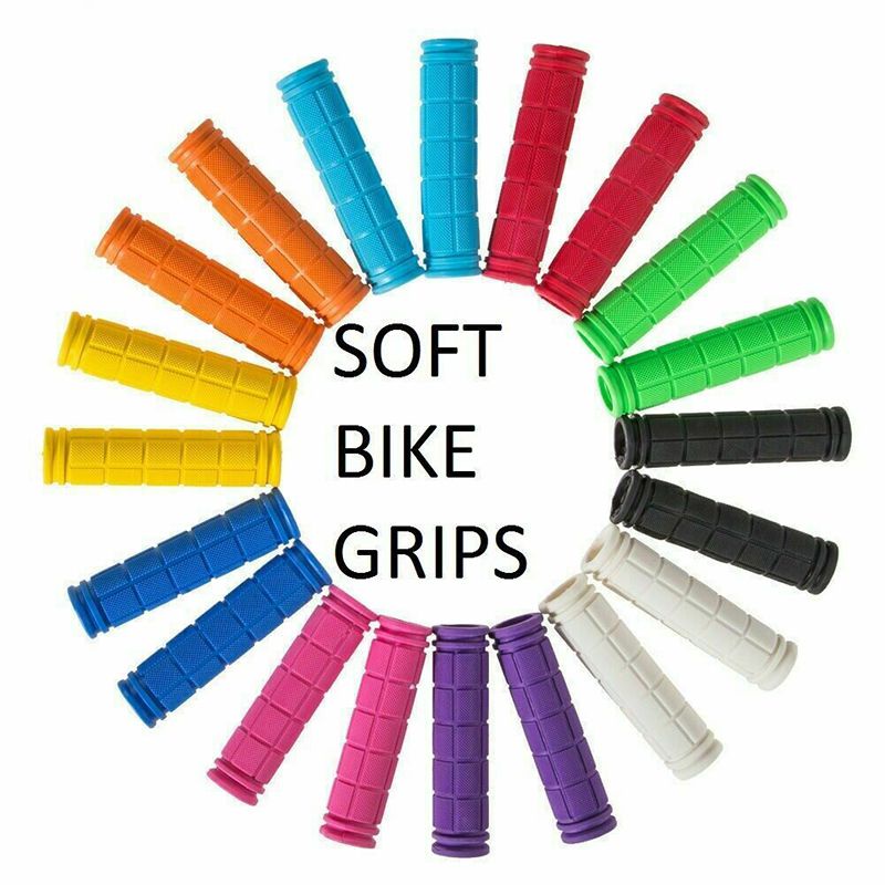 Soft Handle Bike Bar Grips Hand Grip MTB BMX Cycle Road Bicycle Mountain Scooter