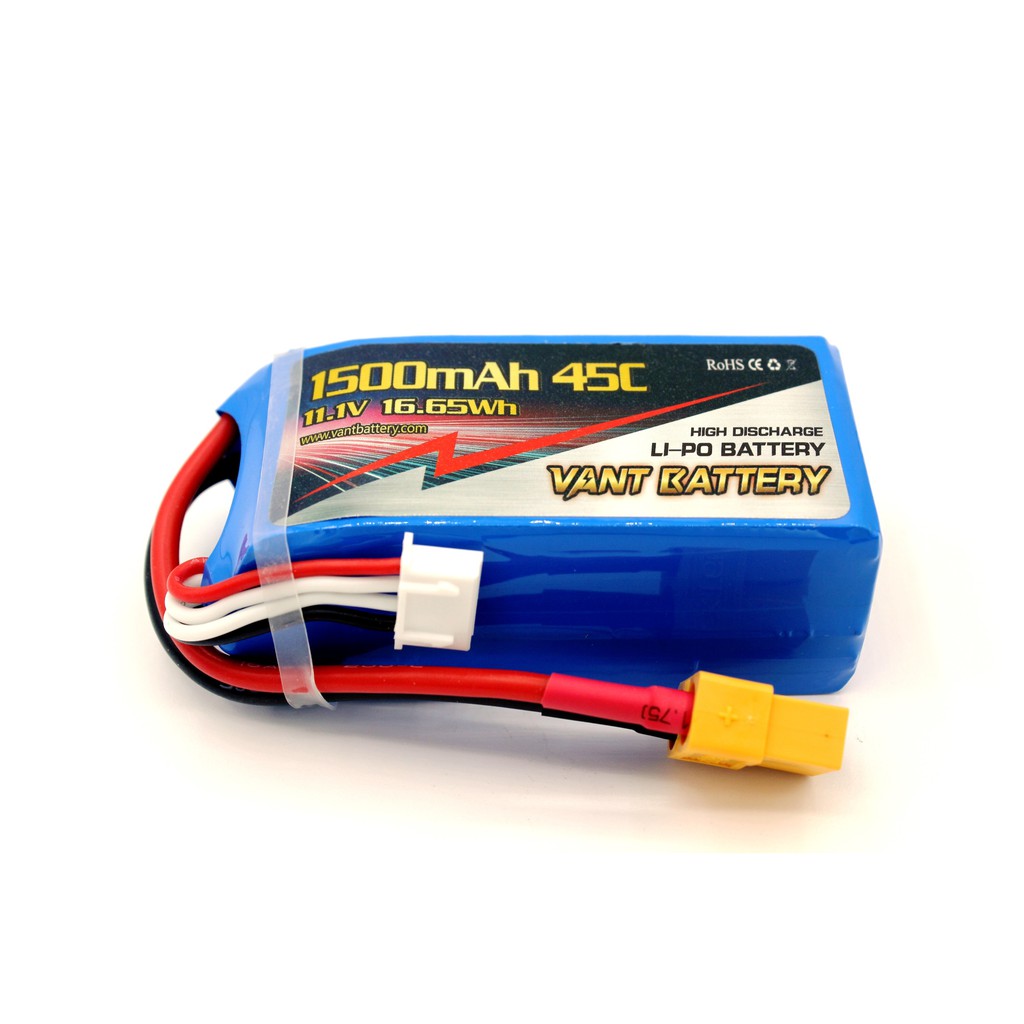 แบตลิโพ Lipo Battery 11.1V 7.4V 3S 2S 1500mAh 45C GPR 90C BT ใส่ โดรน เครื่องบิน ร้านไทย ส่งทันที