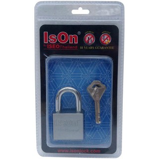 กุญแจลูกปืน ISON 899 CS-40MM 40 มม. สีเงินPADLOCK SINGLE ISON 899 CS-40 40MM