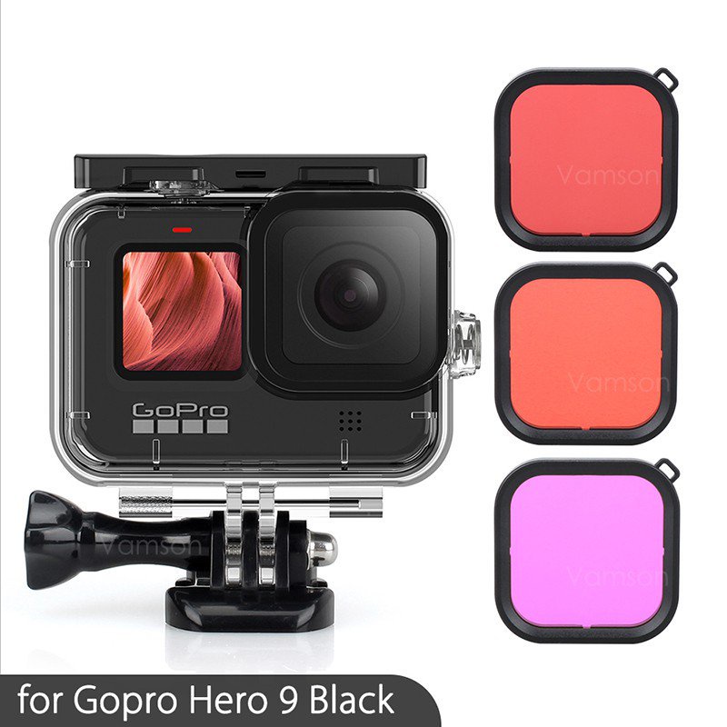 Review Egoc Gopro Hero 9 Black Waterproof Housing Case Diving Filter Lens Underwater 50m Protective Shell Box For Go Pro 9 Acce ราคาเท าน น 850