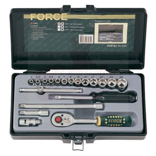 FORCE 2203-5 ชุดลูกบ็อกซ์ 1/4" 6เหลี่ยม 19PC.