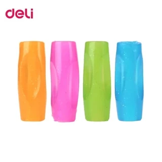 Deli ปลอกดินสอแฟนซี Pen Cap แพ็ค 4 ชิ้น No.0507