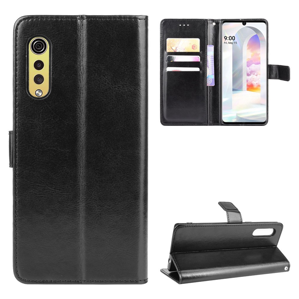 เคสโทรศัพท์หนัง PU ฝาพับ พร้อมช่องใส่บัตร และสายคล้อง หรูหรา สําหรับ LG Velvet 5G 4G LM-G910EMW LM-G900EM LM-G900N