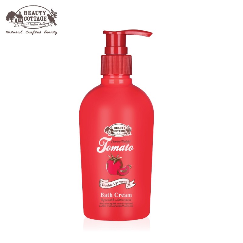 BEAUTY COTTAGE COUNTRY DELIGHT TOMATO DOUBLE LYCOPENE BATH CREAM คันทรีดีไลท์ โทเมโท ดับเบิ้ลไลโคปีน