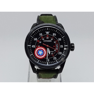 นาฬิกา CITIZEN MENS AW1367-05W MARVEL CAPTAIN AMERICA ECO DRIVE (ใหม่) ไม่มีกล่อง