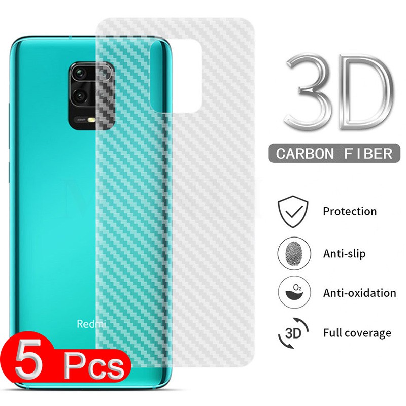 ฟิล์มกันรอยหลังมือถือ ฟิล์มหลังใส ลายเคฟล่า สำหรับ Xiaomi POCO C65 Redmi 14c A3 13c 12C A1 A2 Note 13 12 12s 11 11s 10 9 9t 9s 8 7 6 5 4 4X Pro Plus 4g 5g