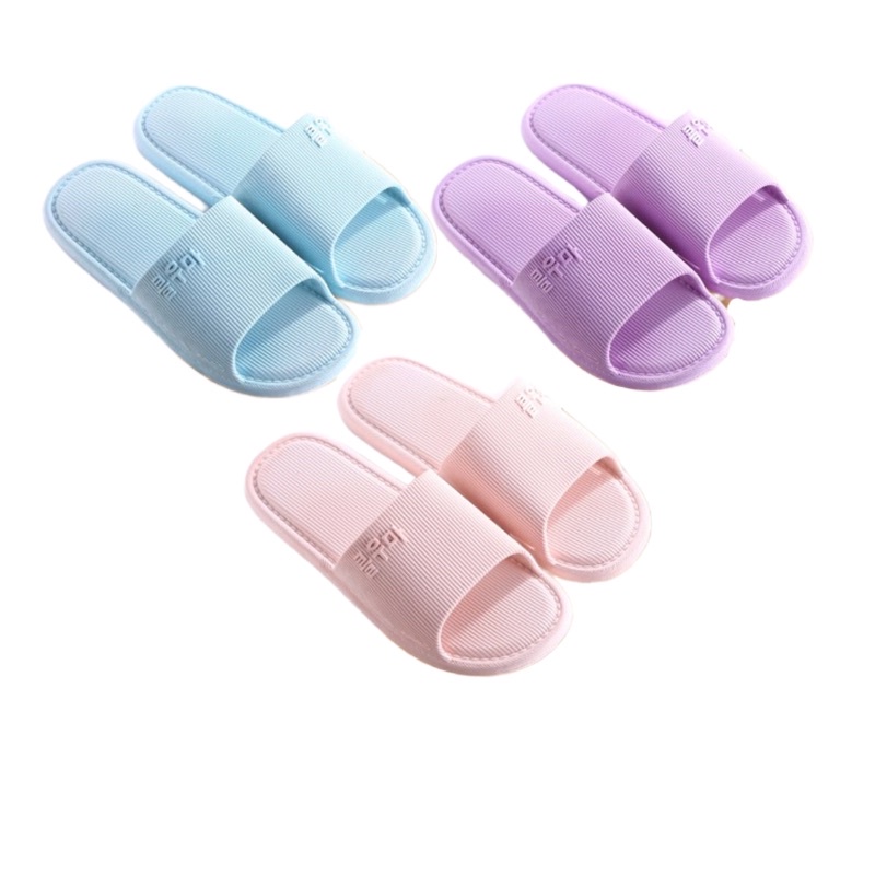พร้อมส่ง รองเท้าแตะ เกาหลี pastel ยาง EVA ใส่ลงน้ำ ยางนุ่ม ใส่ไม่ลื่น ใส่สบายเว่อร์ ใส่ในบ้าน