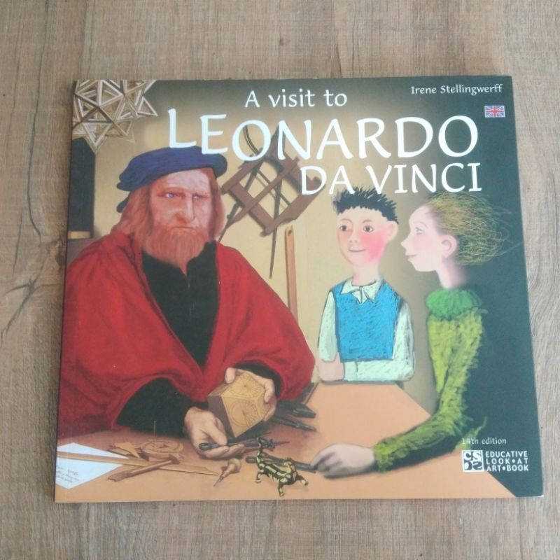 A visit to LEONARDO DA VINCI, หนังสือ Story Book เด็ก ภาษาอังกฤษ (มือสอง) ปกอ่อน ขนาด เล่มใหญ่ สภาพ 