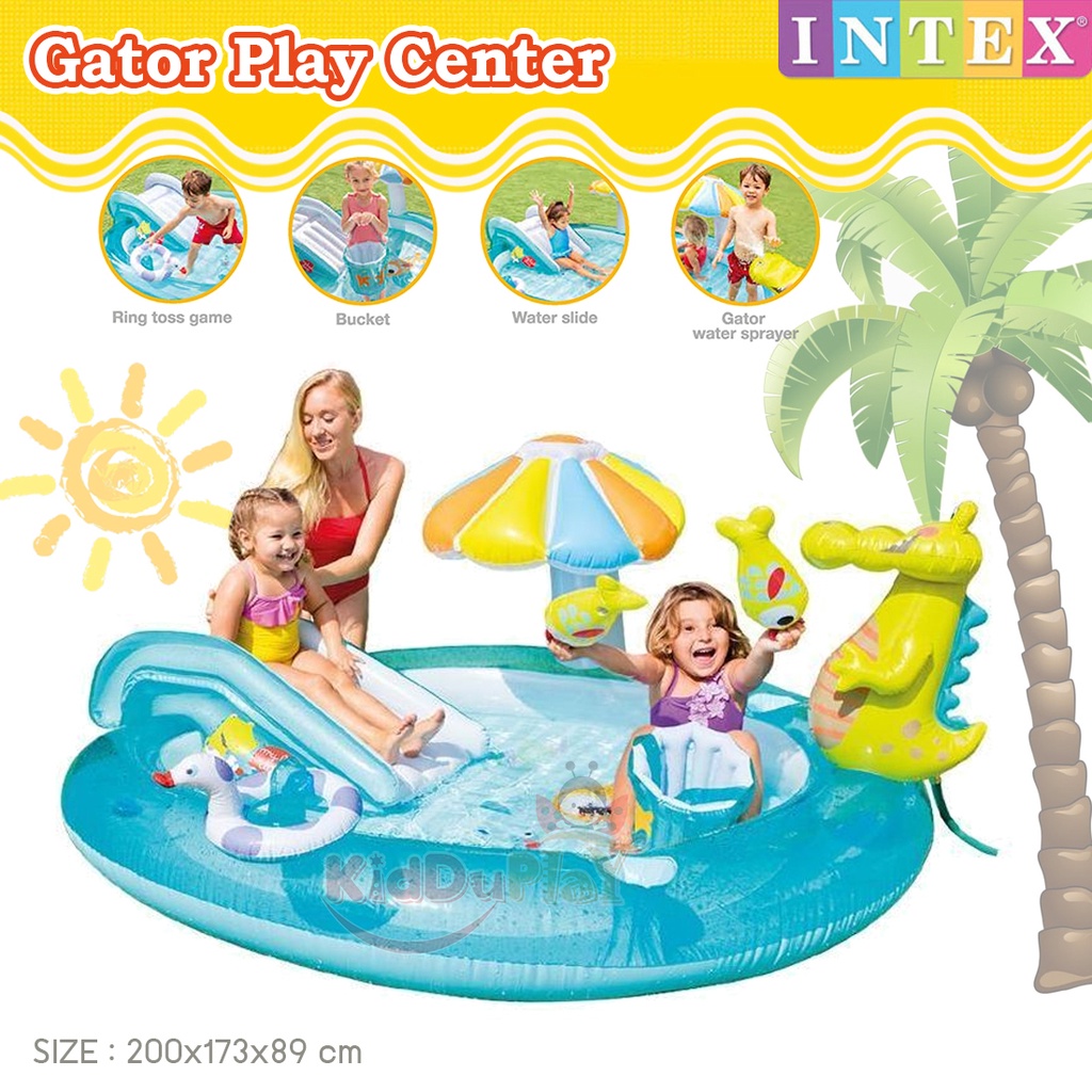 Intex Gator Inflatable Play Center สวนน้ำ สระว่ายน้ำ จระเข้หรรษา พร้อมของเล่นกิจกรรมต่างๆ