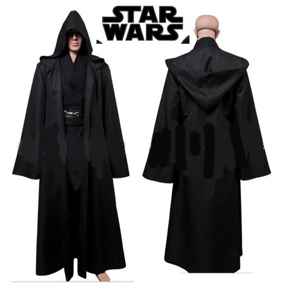 cp90 Full set สตาร์วอร์ส Star Wars สีดำ ชุดคลุมอัศวินเจได ชุดคลุมเจได ผ้าคลุมเจได Skywalker Star Wars Cosplay