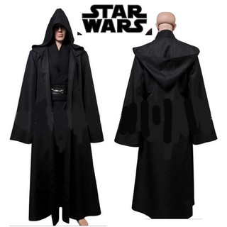 cp90  Full set สตาร์วอร์ส Star Wars สีดำ ชุดคลุมอัศวินเจได ชุดคลุมเจได ผ้าคลุมเจได Skywalker Star Wars Cosplay