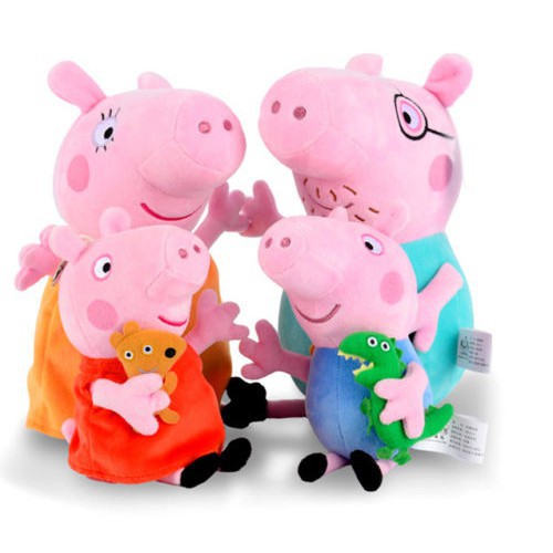 ตุ๊กตานุ่มรูปการ์ตูนครอบครัว Peppa Pig