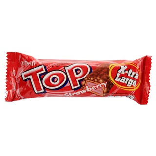 เดลฟี่ท็อปเวเฟอร์สตรอเบอร์รี่เคลือบช็อกโกแลต 45กรัม Delphi Top Chocolate Coated Strawberry Wafer 45g.