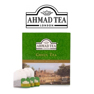 [สุดคุ้ม] ชาแท้จากอังกฤษ 100% มี 100 ซองในกล่อง ยี่ห่อ ahmad tea green tea