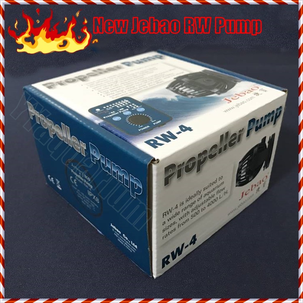 ใหม่ JEBAO WAVEMAKER AQUARIUM RW4 W/SMART CONTROLLER ถังปลา QUIAET MARINE REEF WAVE PUMP