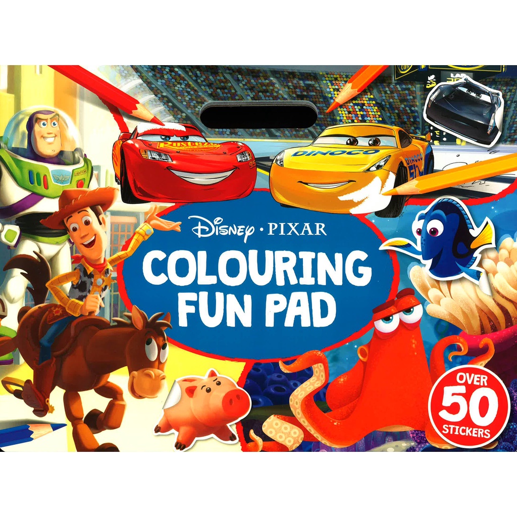 BBW หนังสือ *Giant Colour Me Pad Disney: Disney Pixar Mixed: Colouring Fun Pad ISBN: 9781785574306