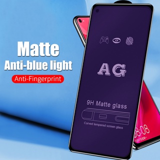 Xiaomi Redmi Note 10 9 9s Pro Max K40 9C 9A Mi 10T Poco X3 F3 M3 F2 Matte Anti Blue Ray Fingerprint Full Tempered Glass Screen Protector