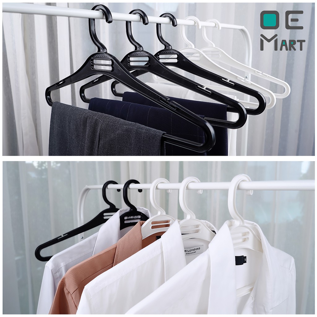 ไม้แขวนเสื้อ แพ็ค 5 ชิ้น กว้าง40ซม. หนา0.8ซม.สีสวย ไม้แขวนเสื้อพลาสติก เกรดA จากโรงงานโดยตรง OE Mart - รูปที่ 5